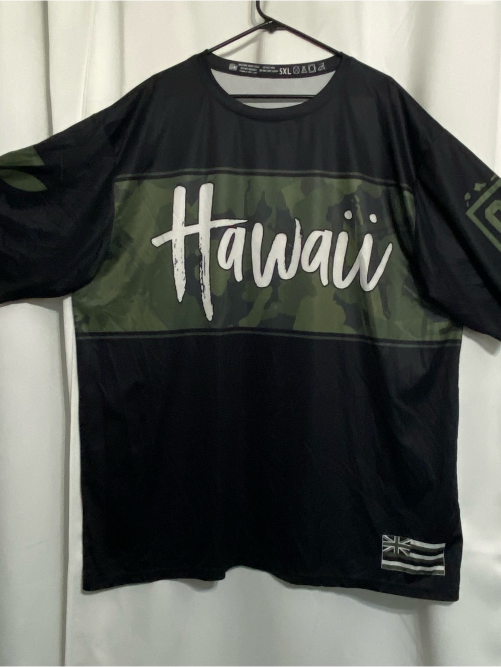 Get Nutz Hawaii Drifit Men’s Shirt Camo Hawaiian Islands Broken Paddles Logo 5XL